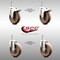 Service Caster 5 Inch 316SS High Temp Glass Filled Nylon 3/8 Inch Stem Caster Lock Brake, 2PK SS316TSTTL20S514-GFNSHT-381615-2-S2 - alternate 2